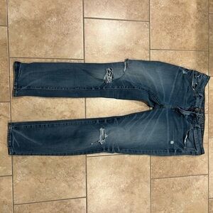 American Eagle Outfitters Men's Distressed Denim Slim Jeans